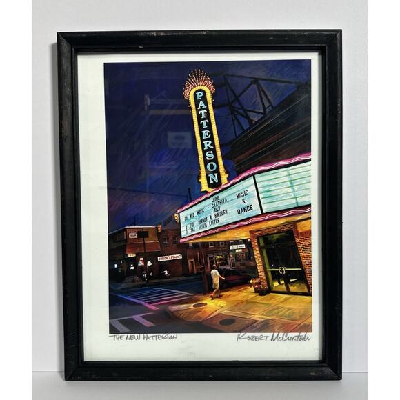 The New Patterson Theatre 2006 Print Signed And Framed By Robert McClintock - Picture 1 of 7